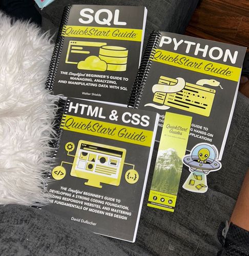 Customer photo review of Python QuickStart Guide