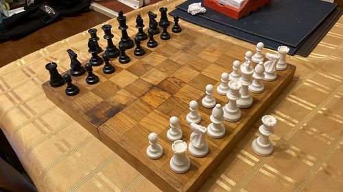 Customer photo review of Piezas de ajedrez modelo Staunton doble peso