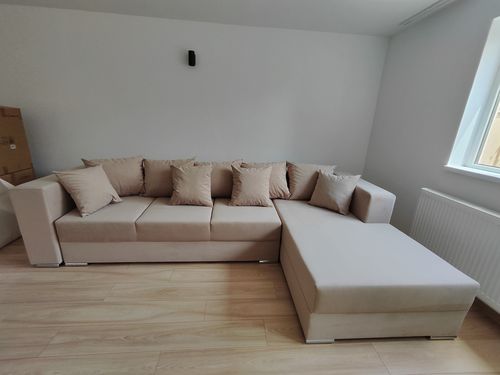 Customer photo review of Colțar extensibil cu ladă de depozitare Gloria Beige 320x183 cm