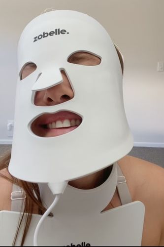 Customer photo review of Zobelle Lumiere Silicone LED Light Therapy Mask