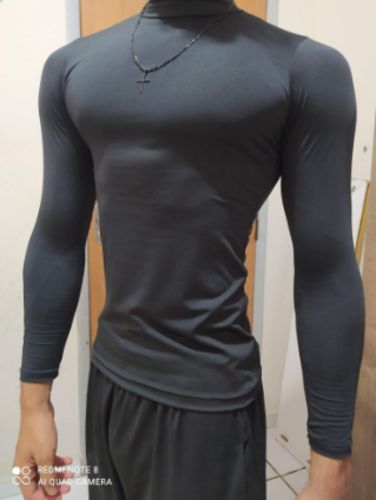 Customer photo review of Kit 5 Camisas Térmica masculina Gola Alta - proteção solar UV 50+ Todos Kits