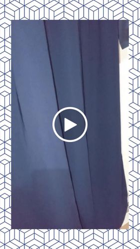 Customer video review of Color Block Bluish Grey Gather Abaya