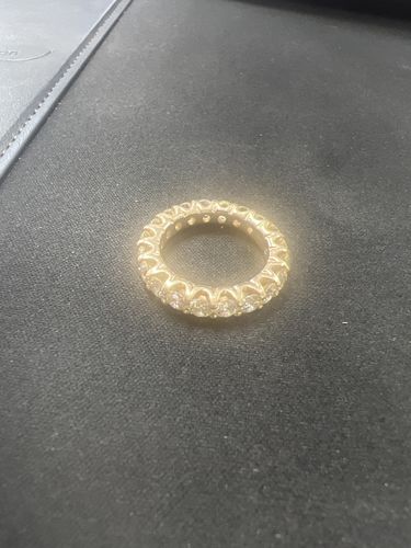 Customer photo review of 2.00-6.00 CT Round Cut Natural Diamonds - Eternity Rings