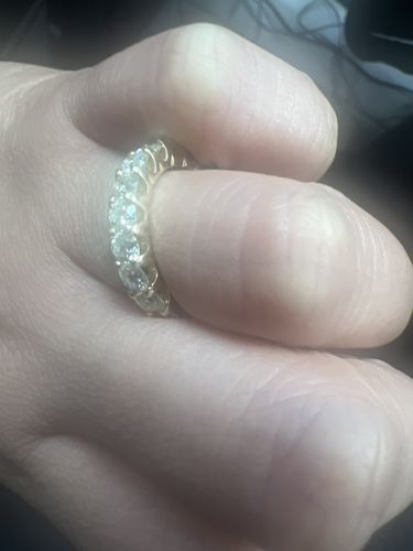 Customer photo review of 2.00-6.00 CT Round Cut Natural Diamonds - Eternity Rings