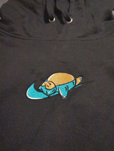 Customer photo review of Sleeping #143 Embroidered Hoodie