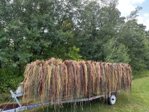 Customer photo review of Hunting Blind Raffia Grass (Pack)