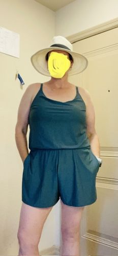 Customer photo review of rue swim romper