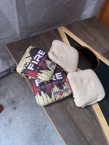 Customer photo review of 2023 Fire Hyper-Drip Cornhole Bags - Set of 4