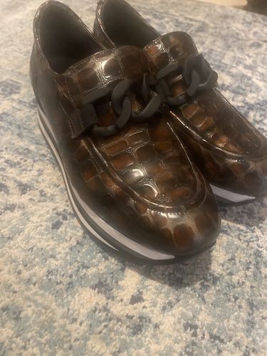 Customer photo review of Softwaves Allicia Croc Platform