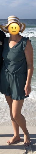 Customer photo review of ginger swim romper