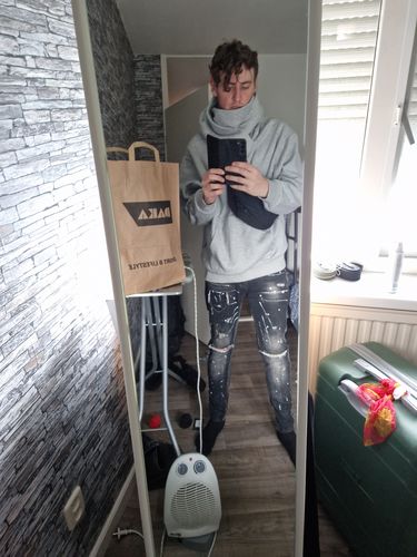 Customer photo review of HJK Exclusive Double Panel Hooded Jacket