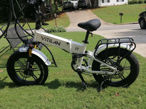 Customer photo review of I7 Pro Folding Full Suspension Electric Bike