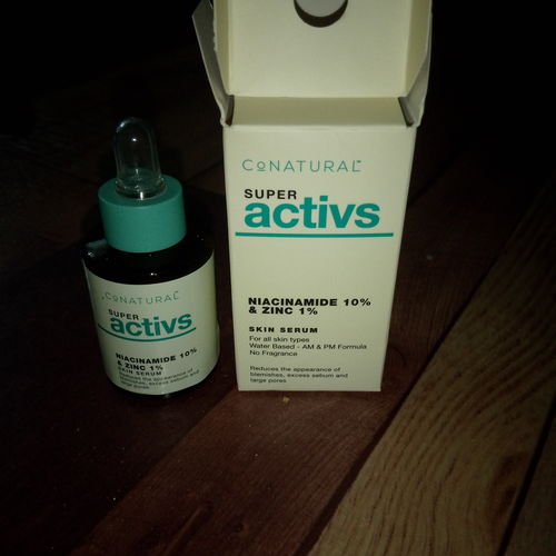 Customer photo review of Niacinamide 10% + Zinc 1% - Super Activs Skin Serum