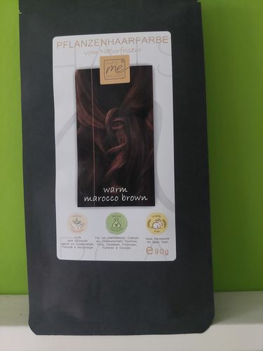 Customer photo review of Profi-Pflanzenhaarfarbe warmes Marokko-Braun "warm marocco brown" 90g Nachfüllpack