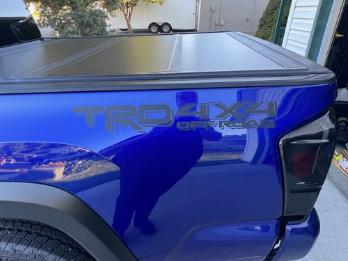 Customer photo review of TRD 4x4 off-road vinyl decal for 2016-2022 Toyota Tacoma Tundra