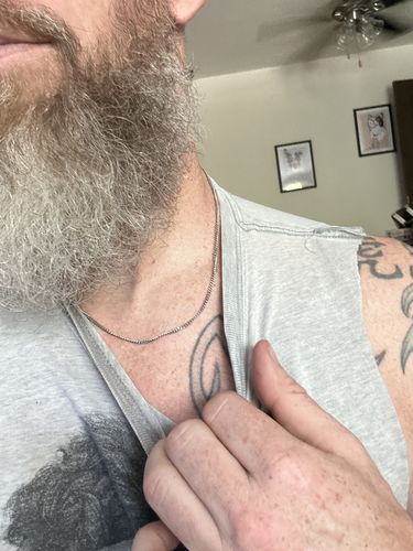 Customer photo review of Connell Chain (Silver) 2mm