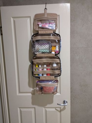 Customer photo review of The Space Saver Bonchemin Hanging Toiletry Bag