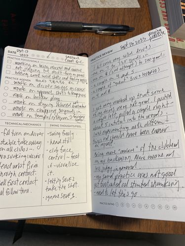 Customer photo review of The Performance Journal