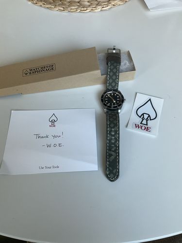 Customer photo review of Leather and Canvas Strap - DNC