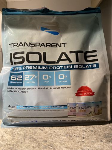 Customer photo review of Believe - Transparent Isolate 4lb + Saveur Gratuite