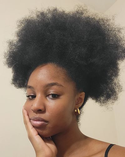Customer photo review of Oversized, Thick Afro-Puff Scrunchies™