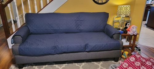 Customer photo review of Waterproof & Reversible Dog Bed Cover Pet Blanket Sofa, Couch Cover Mattress Protector Furniture Protector for Pet