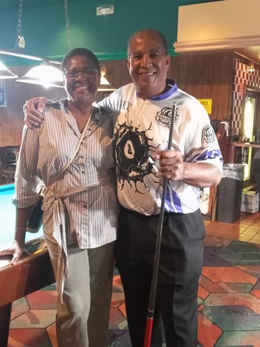 Customer photo review of Maxcorners Billiards Ball 8 Colourful Personalized 3D Polo Shirt