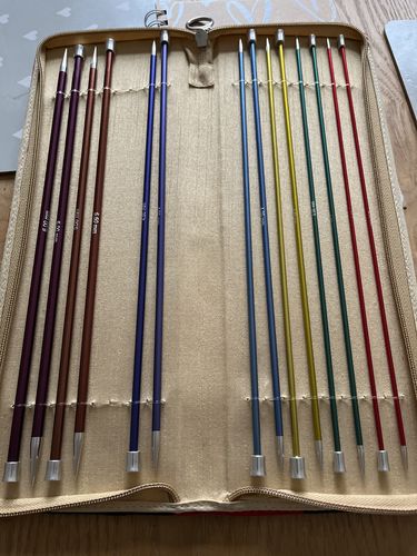 Customer photo review of Knit Pro Zing Knitting Needles Set of 8: 30CM