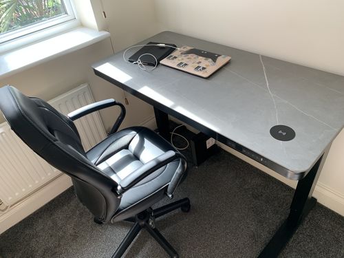 Customer photo review of E-Max Desk Height Adjustable