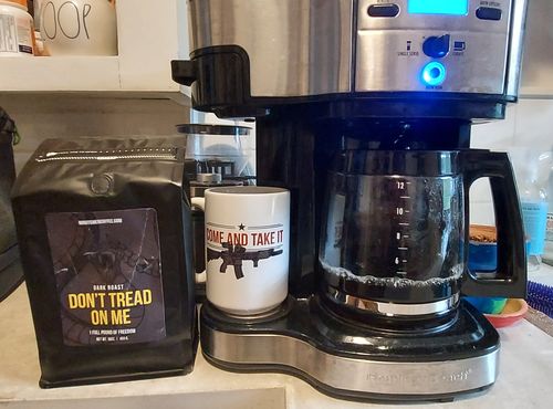 Customer photo review of Come and Take It White glossy mug