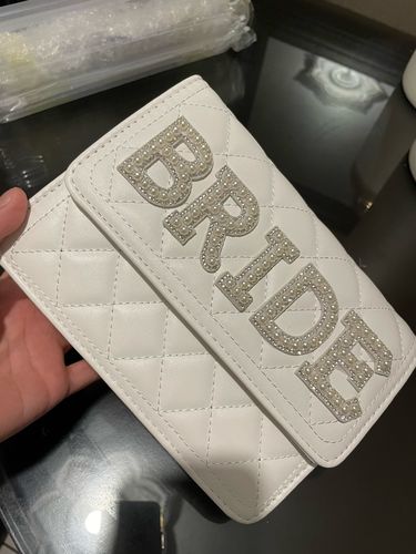 Customer photo review of ADORABLE PEARL BRIDE HANDBAG