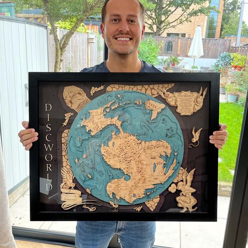 Customer photo review of 3D DISCWORLD MAP