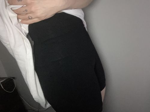 Customer photo review of Patented Mary Women's CORETECH® Sports Recovery and Postpartum Compression Shorts