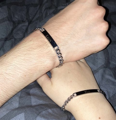 Customer photo review of Partnerarmbänder mit Gravur
