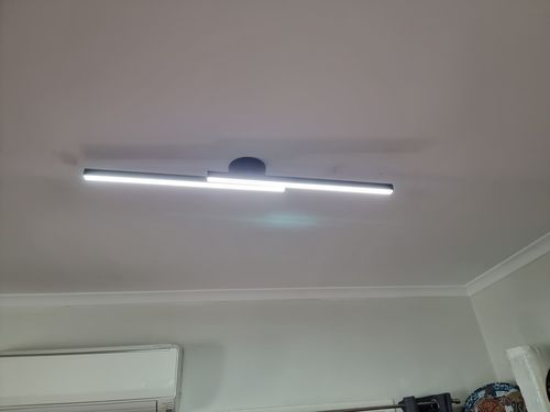 Customer photo review of Long Strip LED Black Flush Mount