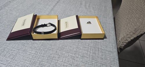 Customer photo review of Set of Bonding Ring and Energy Bracelet for Him
