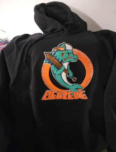 Customer photo review of Believe Fins Brawler Hoodies