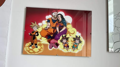 Customer photo review of Caricature dessinée à la main: Portrait Guerrier Manga