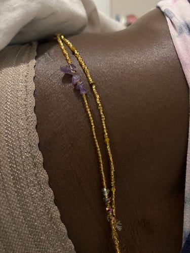 Customer photo review of Stunner Tie On Waist Beads
