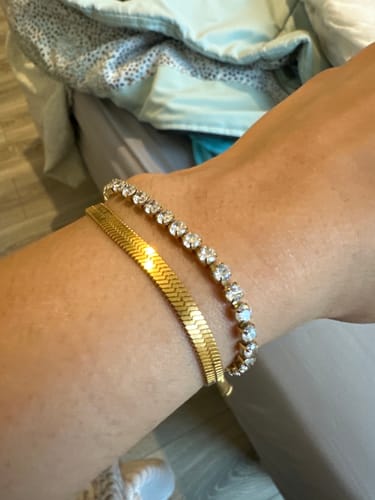 Customer photo review of Snake Bracelet - Gold