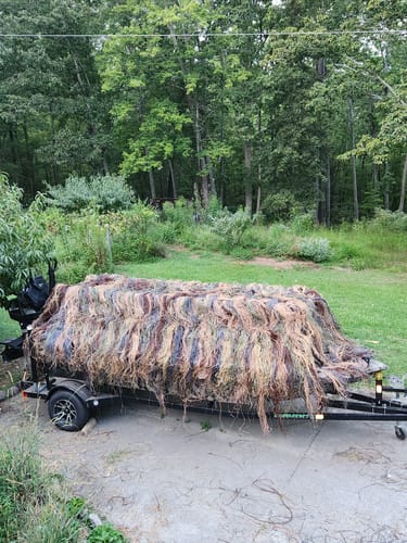 Customer photo review of Hunting Blind Raffia Grass (Pack)