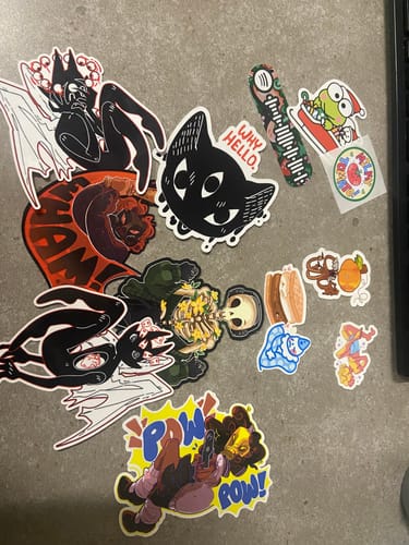 Customer photo review of Sticker Mystery Packs!