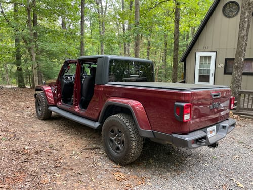 Customer photo review of JL/JLU A-Pillar Side Jeep Mirrors with Base Mount Driver AND Passenger