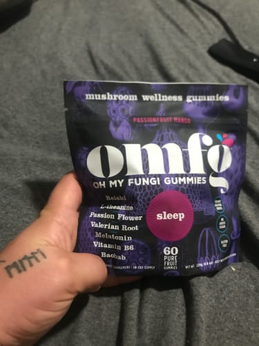Customer photo review of Passionfruit Mango Sleep Gummies