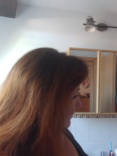 Customer photo review of Profi-Pflanzenhaarfarbe warmes Kupfer-Rot "warm tizian red" 90g Nachfüllpack