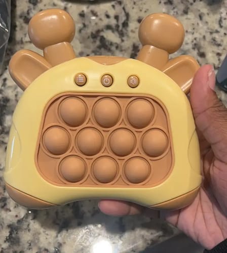 Customer photo review of Bubble Pop Push Game