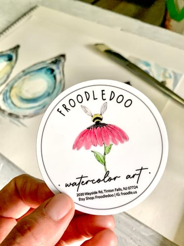 Customer photo review of 100 Custom 3" Laminated Vinyl Stickers
