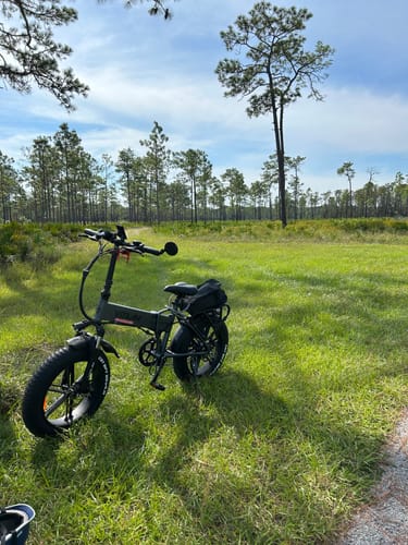 Customer photo review of V3 Folding Fat Tires Adult All Terrain Electric Bike