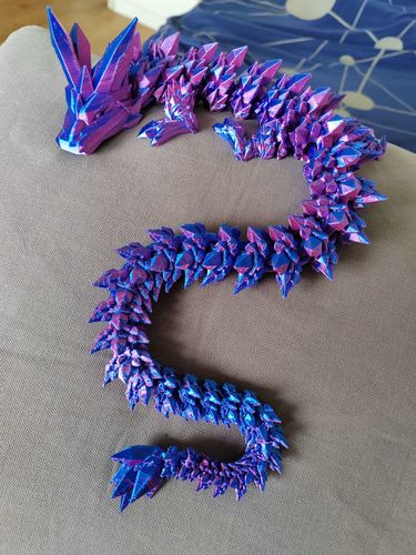 Customer photo review of 3D Printed Crystal Dragon Sensory Fidget Toy