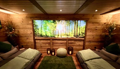 Customer photo review of Acrylglasbild | Sonniger Wald | Panorama